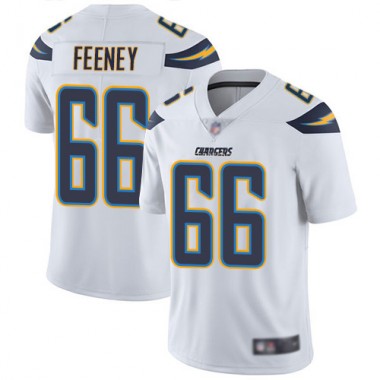 Los Angeles Chargers NFL Football Dan Feeney White Jersey Youth Limited  #66 Road Vapor Untouchable